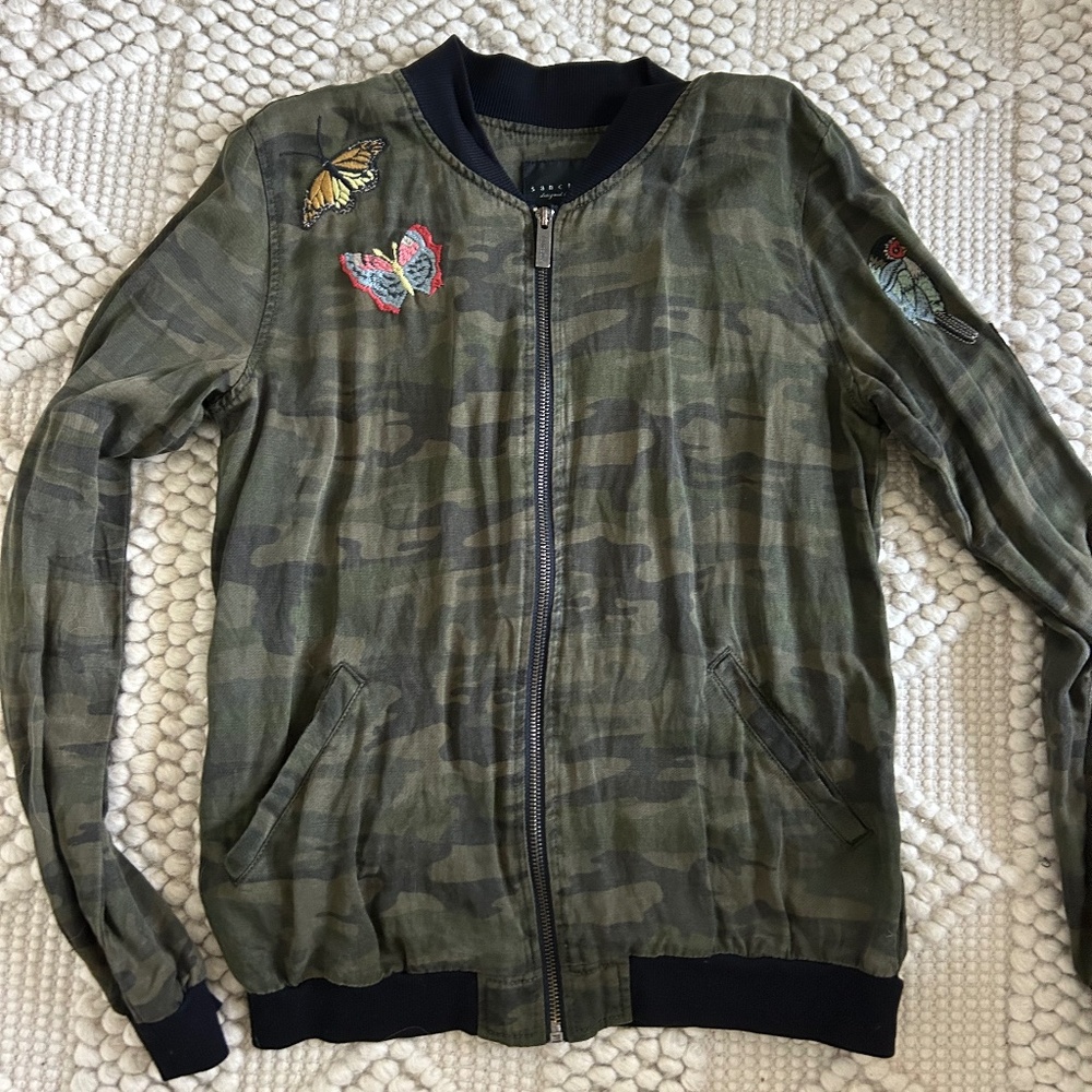 Sanctuary Camo Bomber Jacket